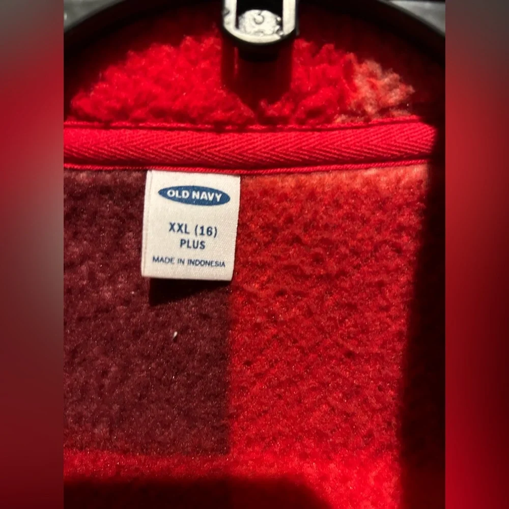 OLD NAVY Sherpa Plush Fleece Zip up vest XXL